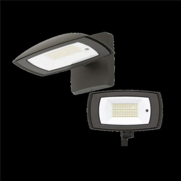 Medinah Power 100-50000105-1 120V 15W Correlated Temperature Select Equivalent Integrated LED Wall & Flood Light - Bronze