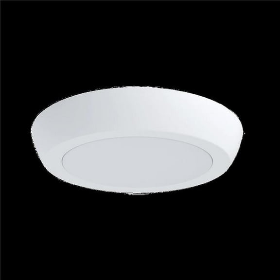 Medinah Power 102-12500007-1 6 in. 2700K & 5000K 75W LED Dimmable Surface & E26 Retrofit Can Disk Downlight - White