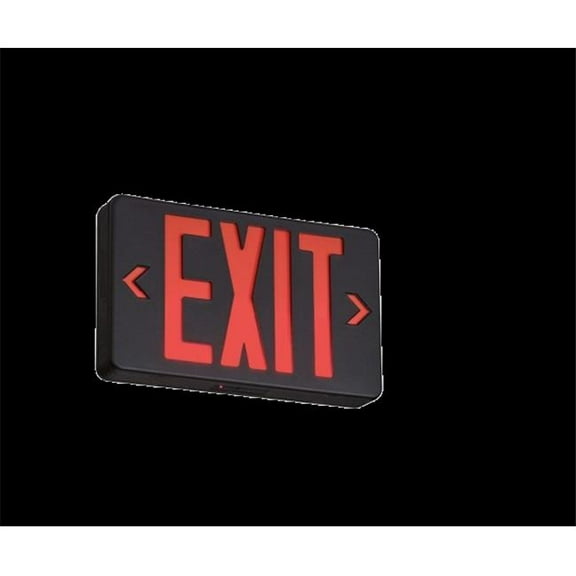 Medinah Power 102-12600017-1 Compact Exit Sign, Black with Red Letters