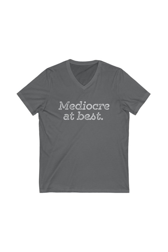 Mediocre Jersey Short Sleeve V-Neck Tee