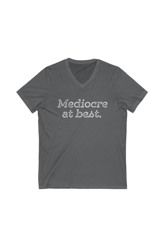 Mediocre Jersey Short Sleeve V-Neck Tee