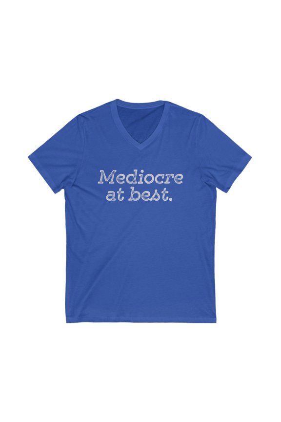 Mediocre Jersey Short Sleeve V-Neck Tee
