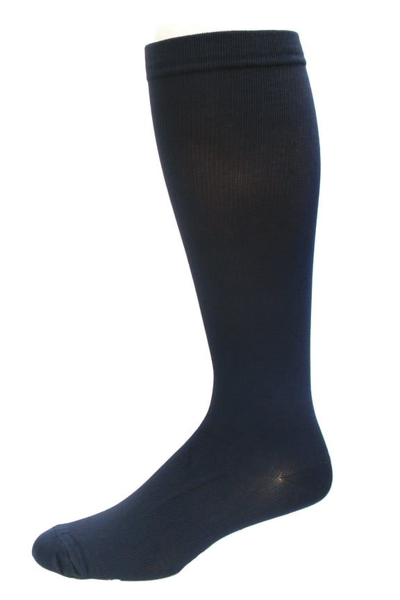Mild Compression Over The Calf Socks 2 Pair, Navy, M9-12.5