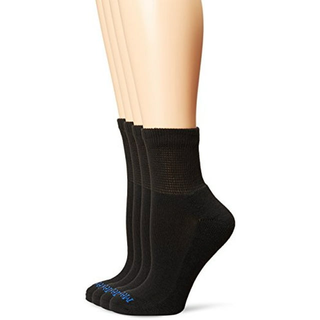 Medipeds Women's Diabetic Quarter Socks with Non-Binding Top and