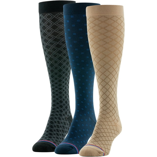 Medipeds Womens Fashion Compression Over the Calf Support Socks, 3