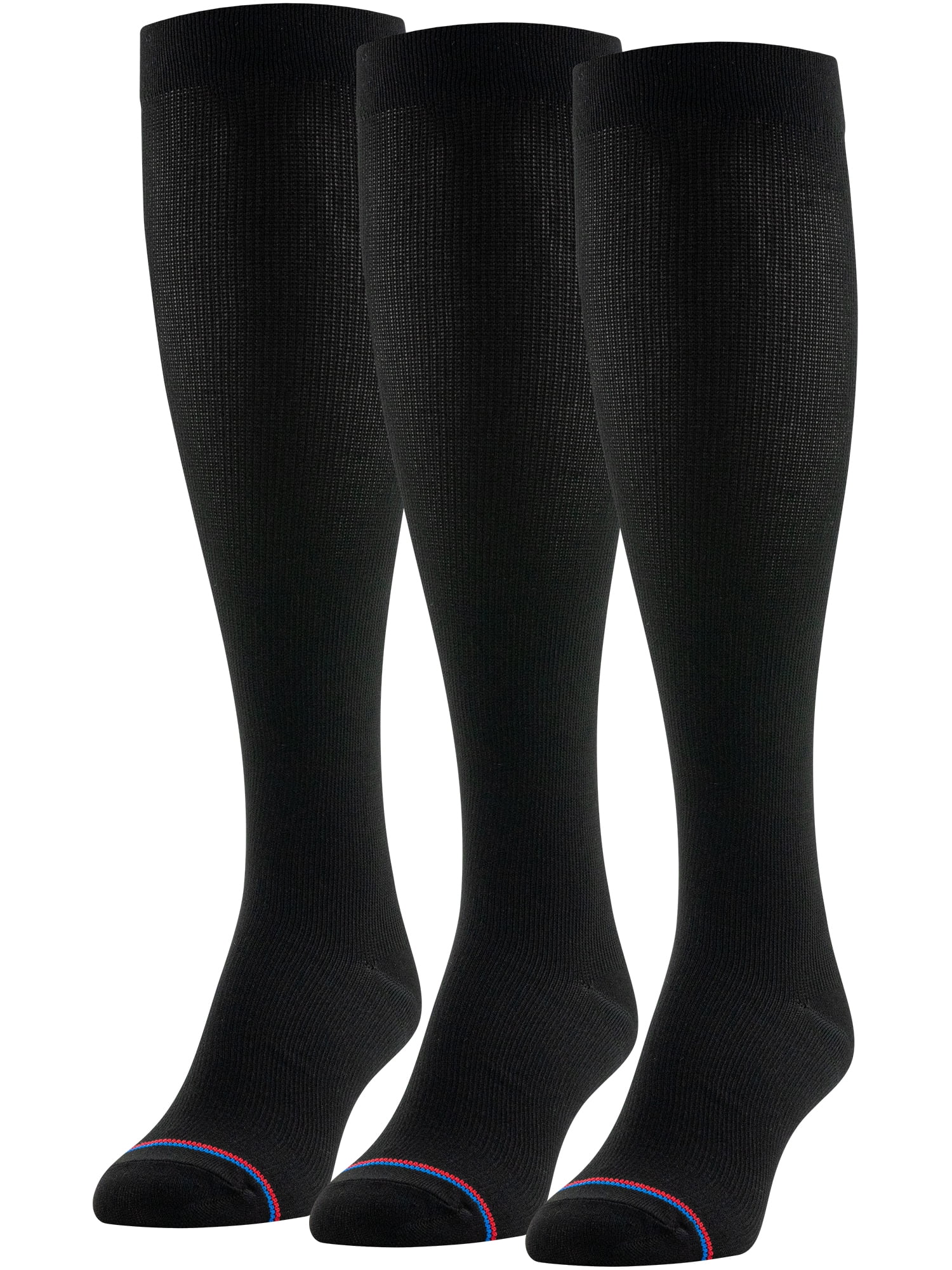 Medipeds Womens Over the Calf Support Socks, 3 Pairs