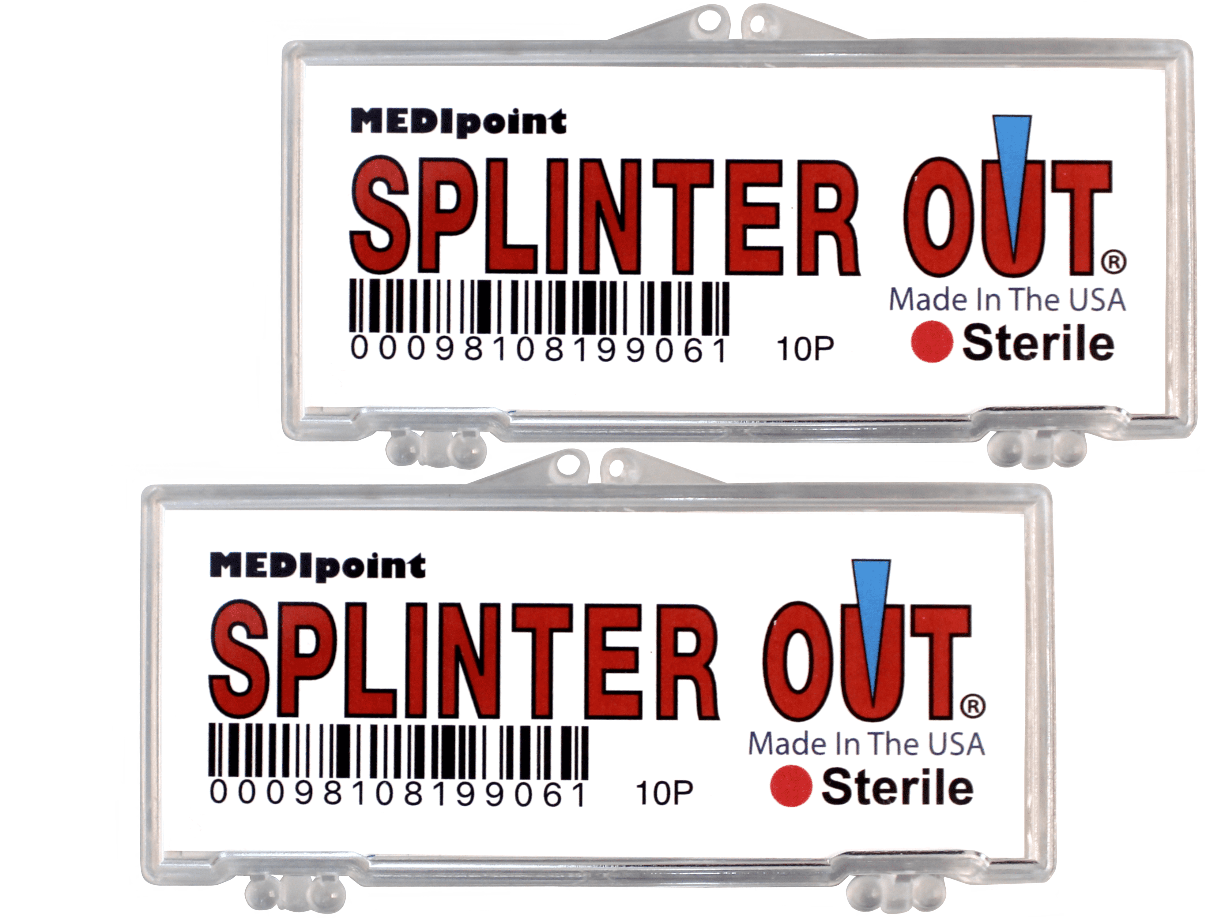 Medipoint Splinter Out Remover, Sterile, Disposable and Easy to Use, 10 Count - 2 Pack
