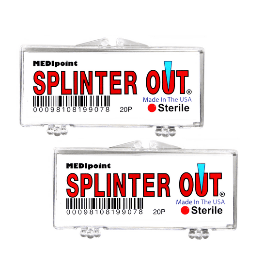 Medipoint Splinter Out Remover, Sterile, Disposable and Easy to Use, 20 Count - 2 Pack