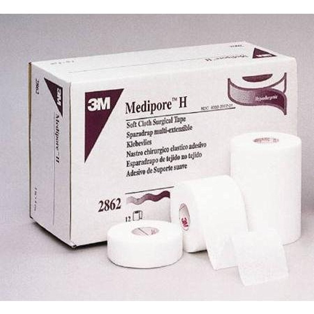 Medipore H Soft Cloth Surgical Tape for Wounds 4" x 10 Yds Hypoallergenic Medical Tape
