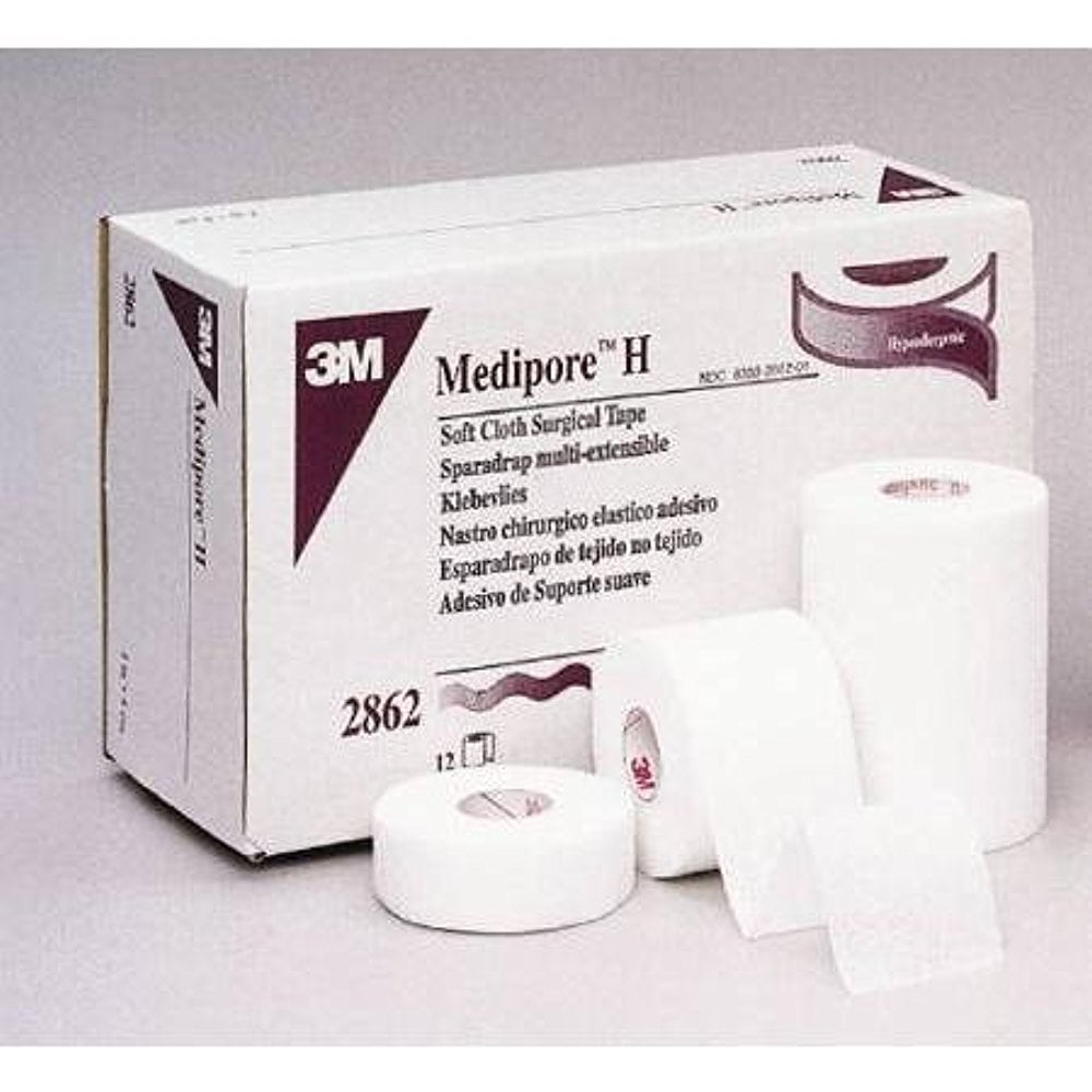 3M Medipore H Soft Cloth Surgical Tape 2 Inch Wide, 12-Count