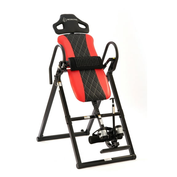 Medisonic 510200R Back Pain Relief Acupressure Beads Massage Inversion Table 300 lb Weight Capacity Steel Frame