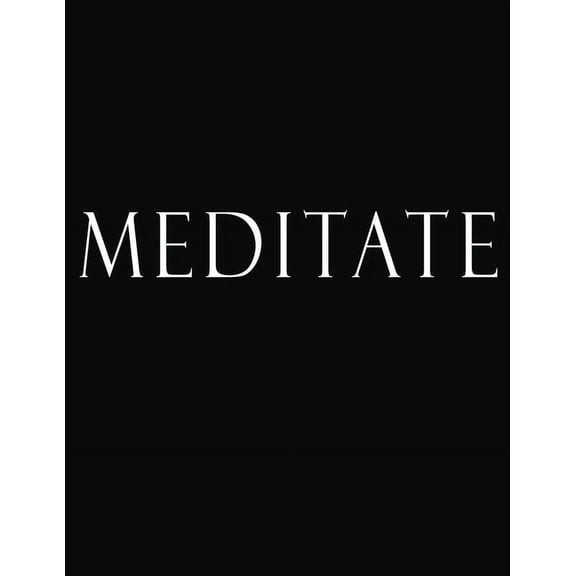 Meditate: Black and White Decorative Book to Stack Together on Coffee Tables, Bookshelves and Interior Design - Add Bookish Charm Decor to Your Home - Stack Deco Books together to create Your unique F