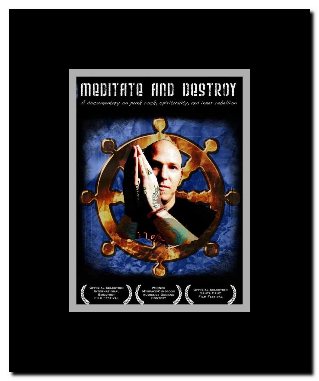 Meditate and Destroy Framed Movie Poster