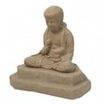 thumbnail image 1 of EMSCO Group Meditating Buddha Statue - Natural Sandstone Finish, 24” Lightweight Resin, 1 of 7
