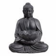 thumbnail image 1 of Hi-Line Gift Ltd. Meditating Buddha With Lotus Planter, 1 of 7
