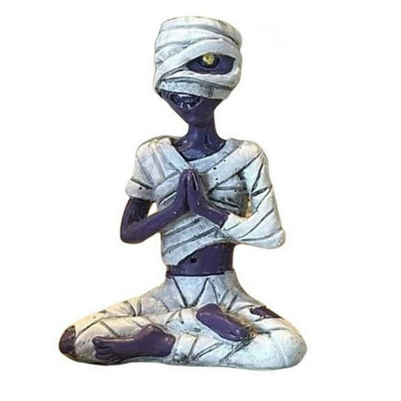 Meditating Skeleton Flower Pot Skull Plants Pot Halloween Decorative Garden Flower Pot Sculpture A