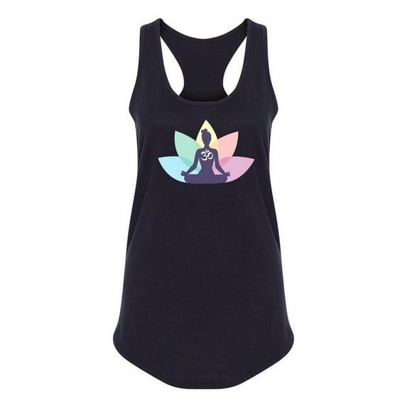 Meditating Woman And Symbol Tank Women -Image by Shutterstock, Female x-Small