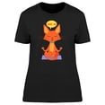 thumbnail image 1 of Meditating Yoga Cat Tee Women's -Image by Shutterstock, 1 of 2