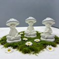 thumbnail image 1 of Meditating Yoga Mushroom Figurine, Cute Resin Desktop Decoration, Zen Home Living Room Ornament, Indoor Tabletop Art Craft, Botanical Display Prop, 1 of 4