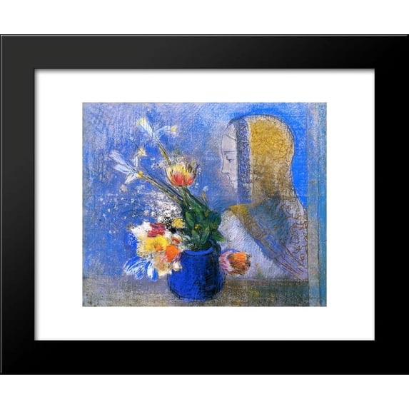 Meditation 20x24 Framed Art Print by Redon, Odilon