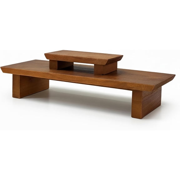 Meditation Altar Table Solid Wood, Wooden Puja Table for Relaxation and Prayer, Low Meditation Tables, Japanese Floor Table, Small Coffee & Tea Table for Home, Office, Studio