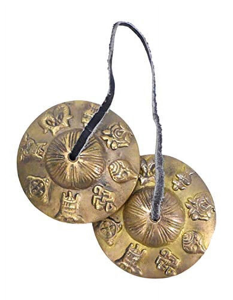 Meditation Bell - Tingsha Cymbals with Straps - Meditation Chime ...