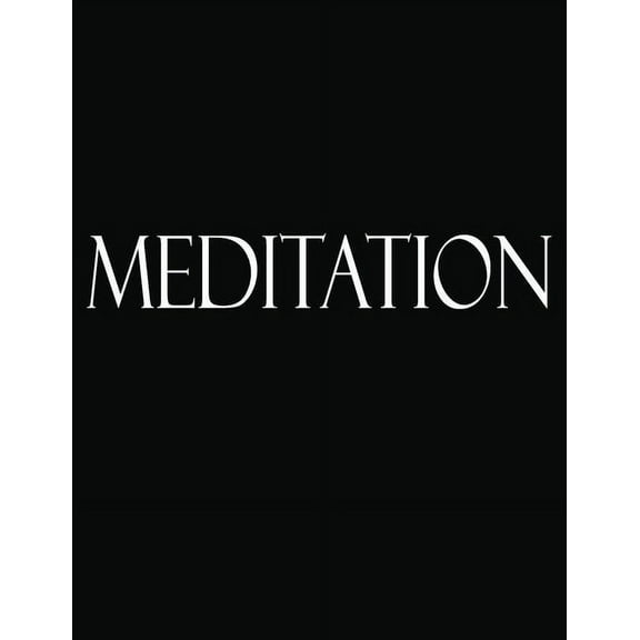 Meditation: Black and White Decorative Book to Stack Together on Coffee Tables, Bookshelves and Interior Design - Add Bookish Charm Decor to Your Home - Stack Deco Books together to create Your unique