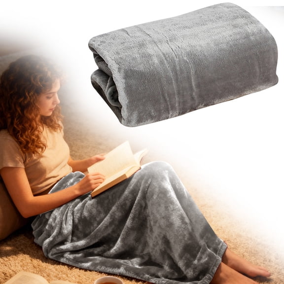 Meditation Blanket Cozival Thickened Meditation & Sitting Blanket (100X150cm) - Coral Fleece Flannel Throw for Yoga, Reading & Warmth, Soft & Machine Washable for All Seasons, Flannel Throw