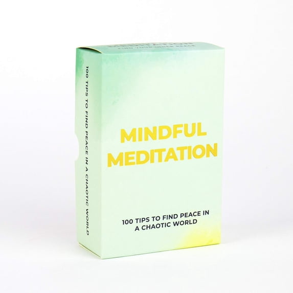 Gift Republic Mindful Meditation Cards – 100 Guided Meditation & Mindfulness Cards for Relaxation, Stress Relief & Daily Wellbeing