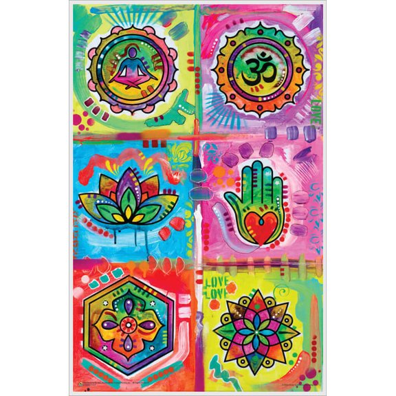 Meditation Collage by Dean Russo Mini Poster 11.5" x 17.5" - Laminated