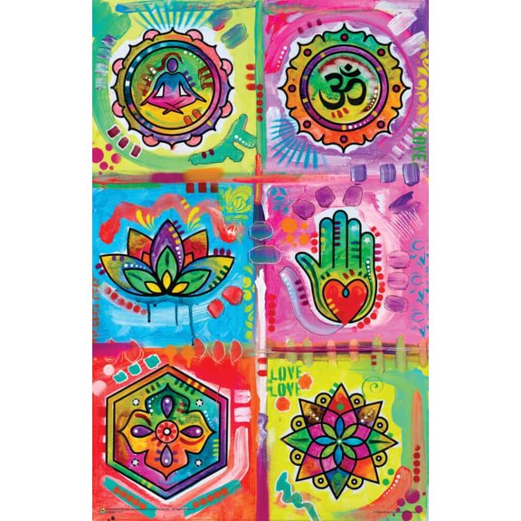 Meditation Collage by Dean Russo Mini Poster 11" x 17"