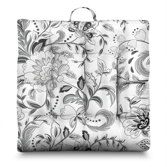 Meditation Cushion, Dutch Velvet Boho Floor Pillow, Meditation Pillows for Sitting Comfort, Cushions for Yoga and Meditation, Square Floor Pillow for Home and Outdoors 22 x 22