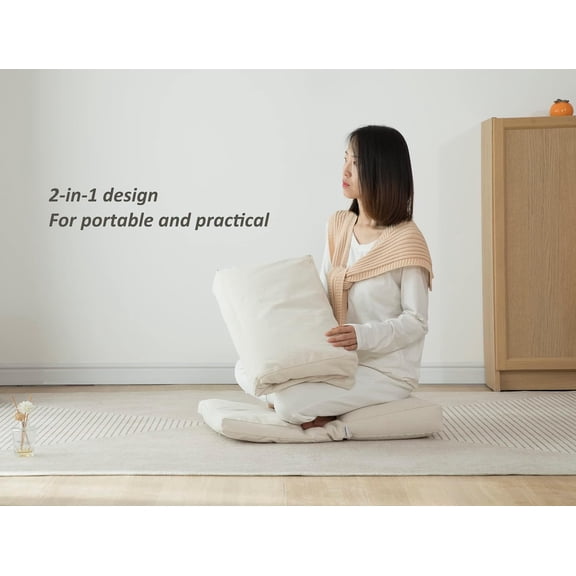 Meditation Cushion,Meditation Pillow and Zabuton 2-in-1 Portable Design(50 * 70CM)