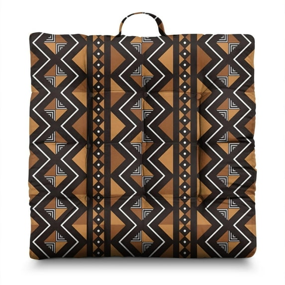 Meditation Cushion for Sitting, Boho Floor Pillow, Dutch Velvet Cushion for Yoga and Meditation, Square Floor Pillow 22'' x 22''