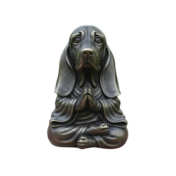 Meditation Cute Dog Decoration Desktop Ornaments For Home Office Decor, With Calming Yoga Pose Design, Suitable For Animal Lovers & Zen-Inspired Spaces