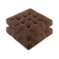 thumbnail image 1 of Meditation Floor Cushions, Thickened Floor Pillow for Adults, Large Square Pillows Seat Cushion for Tatami Living Room Yoga, Memory Sponge Block Added, 22x22 Inch, Black, 1 of 7