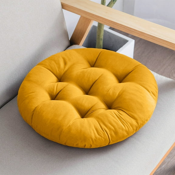 Meditation Floor Pillow 22Inch, Round Large Pillows Seating for Adults, Tufted Corduroy Thick Cushion for Living Room Tatami