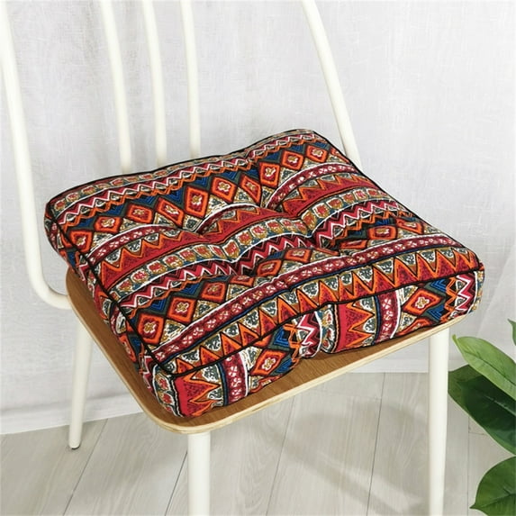 Meditation Floor Pillow Cushion, Bohemian Pillows Square Tufted Comfortable Decorative Floor Cushions Thicked Memory Foam Floor Cushion Pillows for Livingroom