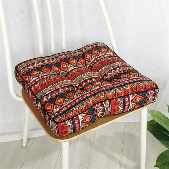 Meditation Floor Pillow Cushion, Bohemian Pillows Square Tufted Comfortable Decorative Floor Cushions Thicked Memory Foam Floor Cushion Pillows for Livingroom