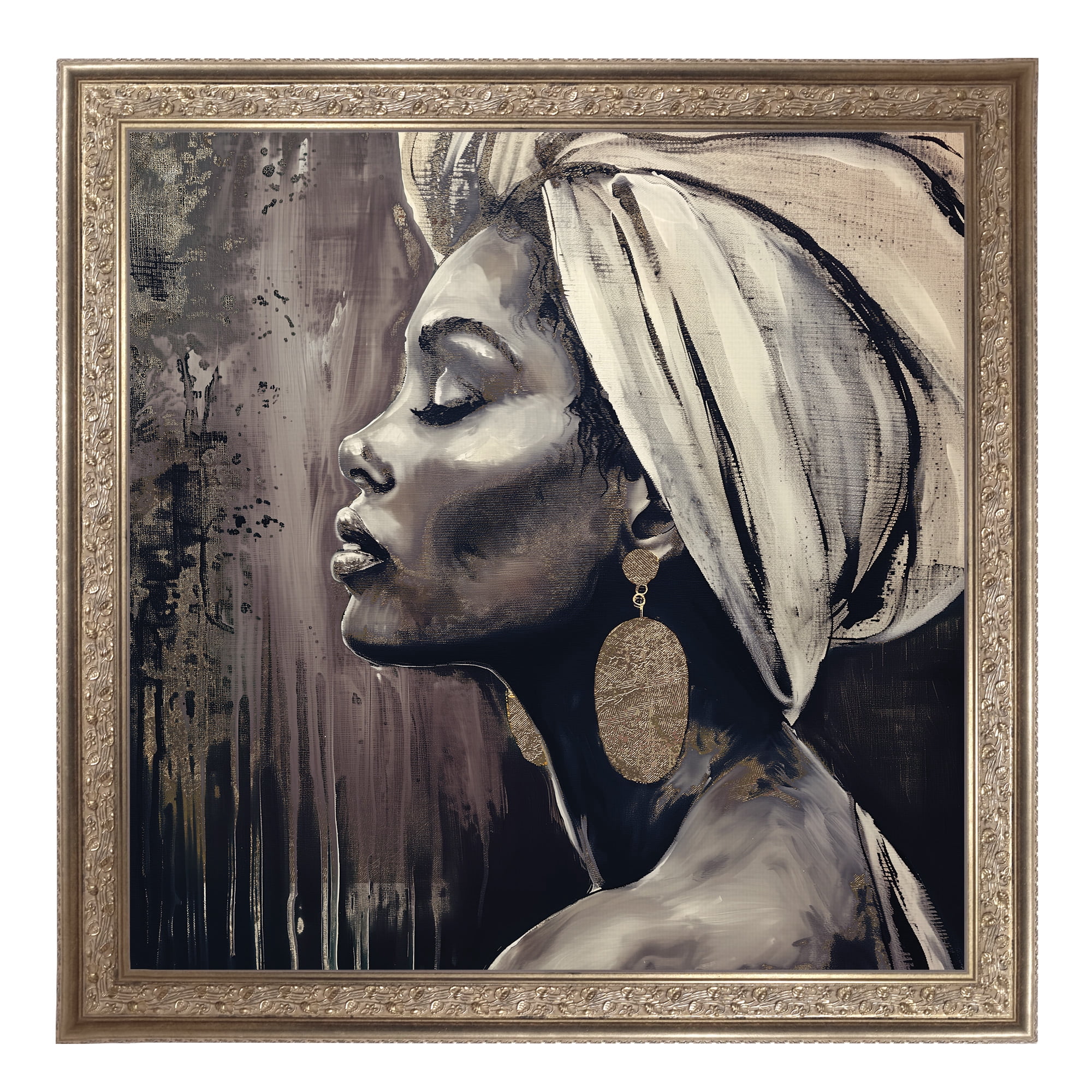 Meditation III Framed Canvas