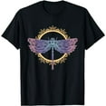 thumbnail image 1 of Meditation Mandala Dragonfly Esoteric Yoga Design T-Shirt, 1 of 5
