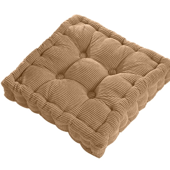 Meditation Pillow, office Chair Seat Cushion, Butt Pillow for office Chair, Seat Cushion for office Chair, Cushion for desk Chair, 16X16 in, 3 in Thick, Taupe, Tufted