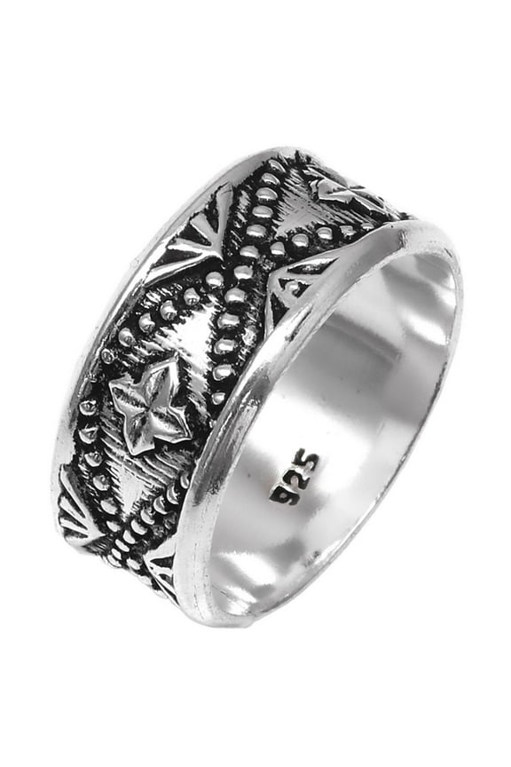 Meditation Rings,Anxiety Rings Gemstone Unisex 925 Silver Jewelry Rings "6.5"