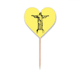 thumbnail image 1 of Meditation Savior Faith Merciful Portrait Toothpick Flags Heart Lable Cupcake Picks, 1 of 3
