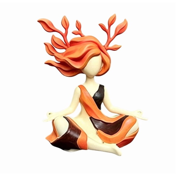 Meditation Sculpture Figurine – Resin Zen Decor for Inner Harmony – Calming Statue for Living Room, Bedroom, Meditation Room – Mindfulness Gift for Stress Relief, Yoga Lover, Relaxation
