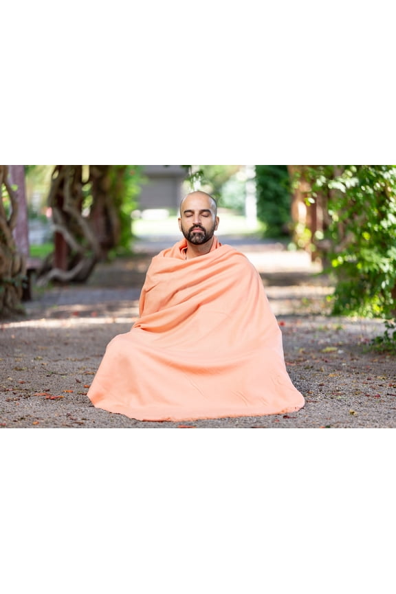 Meditation Shawl or Meditation Blanket, Wool Shawl or Wrap, Oversize Scarf or Stole, Unisex/Light Weight/Large 8' x 4' (Gratitude)