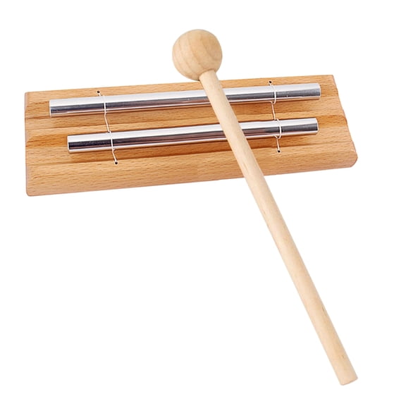 Meditation Trios Chime, Three Tone Solos Percussion Instrument Eastern Energy Chime for Yoga, Meditation & Classroom Use
