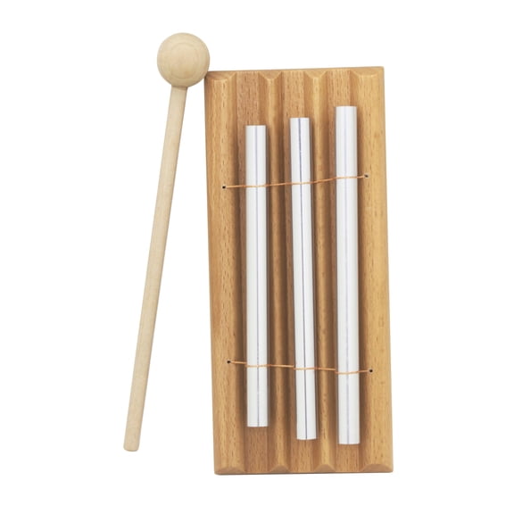 Meditation Trios Chime, Three Tone Solos Percussion Instrument Eastern Energy Chime for Yoga, Meditation & Classroom Use