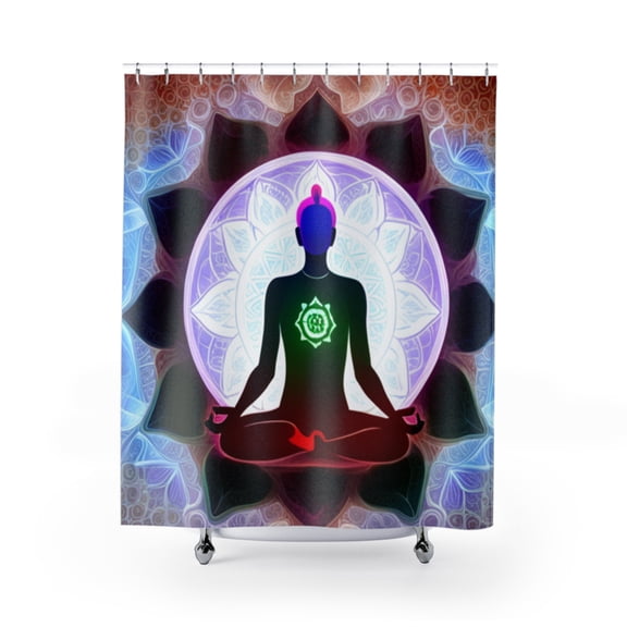 Meditation Yoga - Shower Curtains