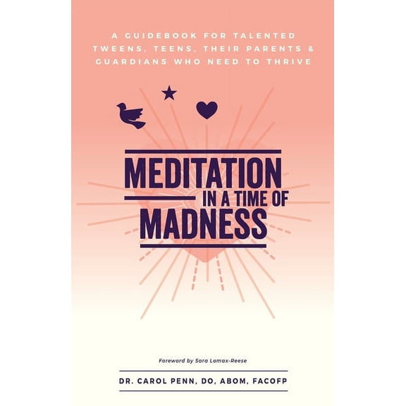 Meditation in a Time of Madness: A Guidebook for Talented Tweens, Teens, Their Parents & Guardians Who Need to Thrive, (Paperback)